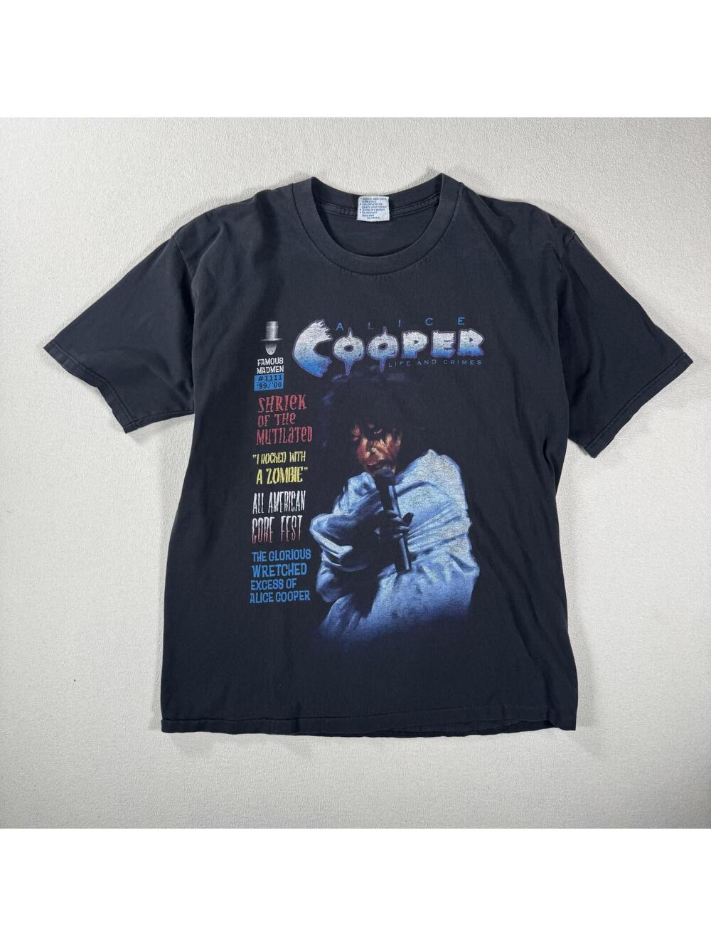 Vintage 1999 Alice Cooper Life And Crimes Tour T Shirt